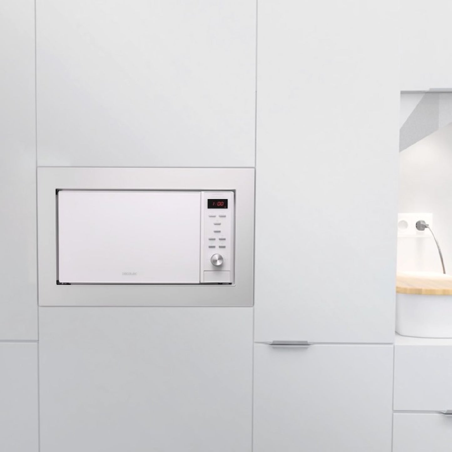 Microondas Encastrable Digital Grandheat 2350 Built-in White. 900w, Integrable, 23 Litros, Grill, 9 Funciones Preconfiguradas, Quick Start, Temporiz_1