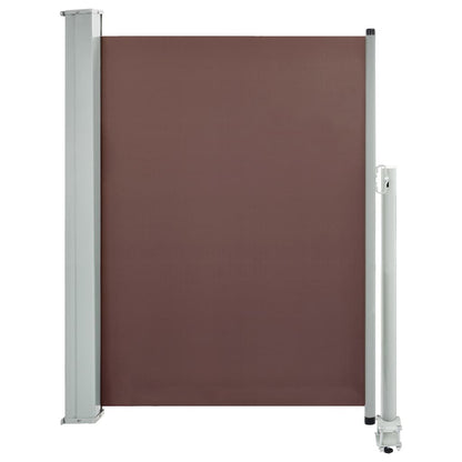 Vidaxl Toldo Lateral Retráctil De Jardín Marrón 100x300 Cm_0