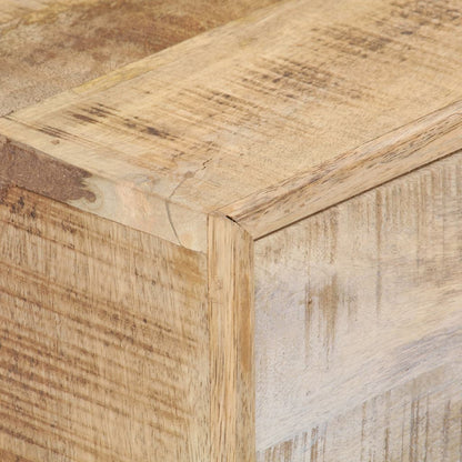 Mesa De Centro De Madera Maciza De Mango 88x60x40 Cm_3
