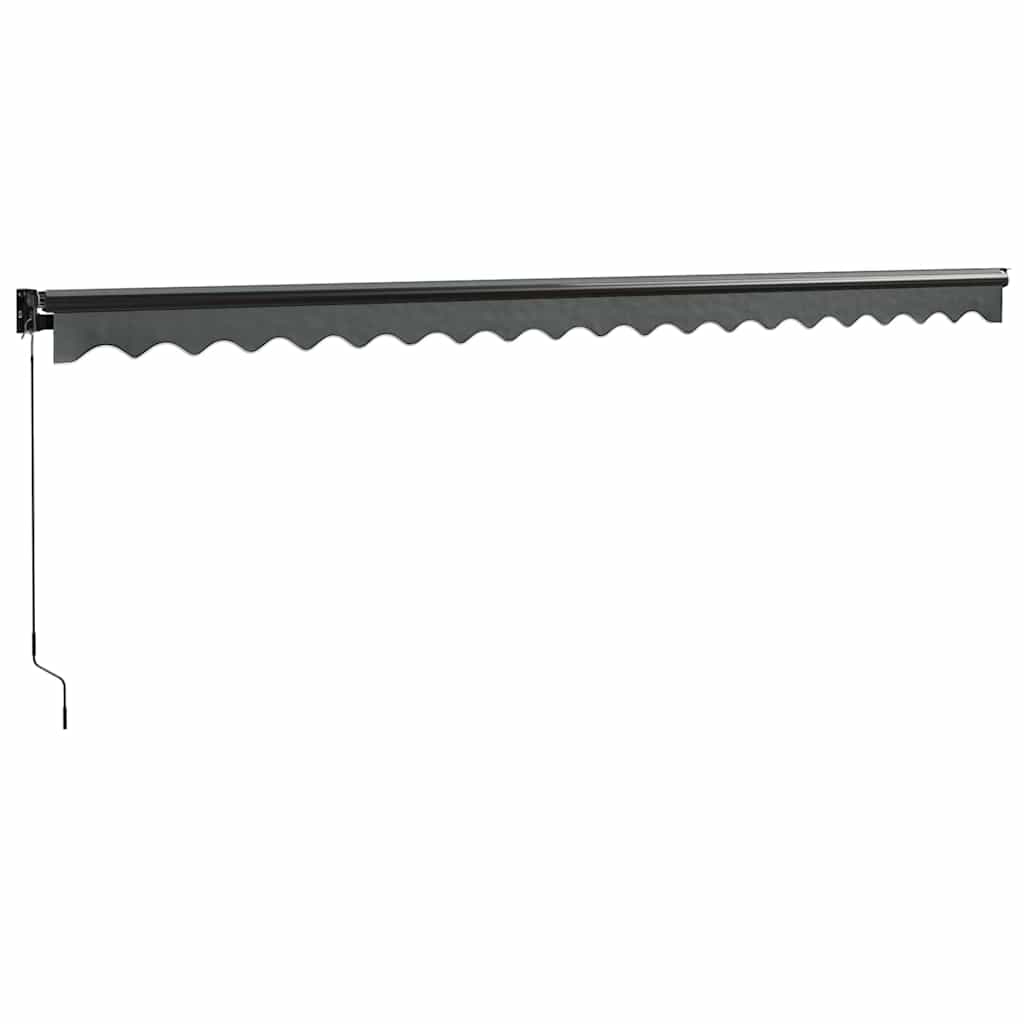 Toldo Retráctil Aluminio Y Tela Gris Antracita 5x3 M_5
