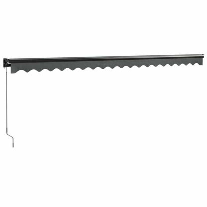 Toldo Retráctil Aluminio Y Tela Gris Antracita 5x3 M_5