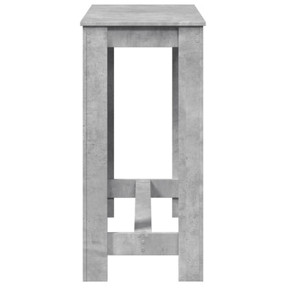 Mesa Alta De Bar Madera Ingeniería Gris Hormigón 102x50x103,5cm_3