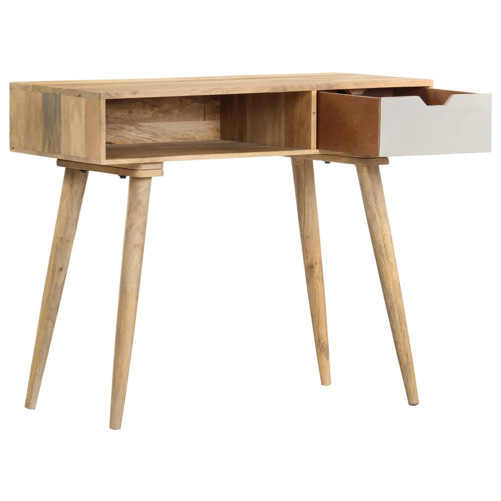 Mesa Consola De Madera Maciza De Mango 89x44x76 Cm_0