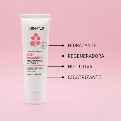 Crema de Manos Rosa Mosqueta Labnatur 100 ml | Avellanas, Karité y Urea | Hidratación y Regeneración_2