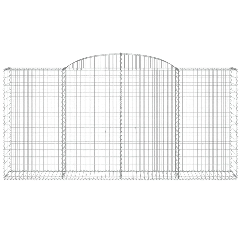 Cestas Gaviones 6 Uds Forma De Arco Hierro 300x50x140/160 Cm_3