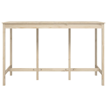 Mesa Alta De Bar De Madera Maciza De Pino 180x80x110 Cm_1