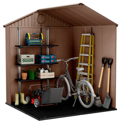 Caseta De Exterior Darwin 6x6 De Keter. 190x183x221 Cm - Marrón_2