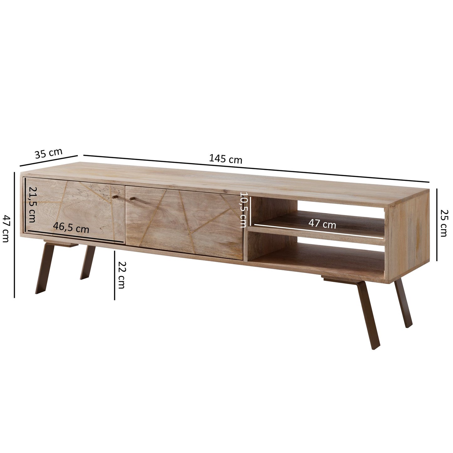 Mueble De Tv Amplio Y Práctico Modelo Wl5.607_3