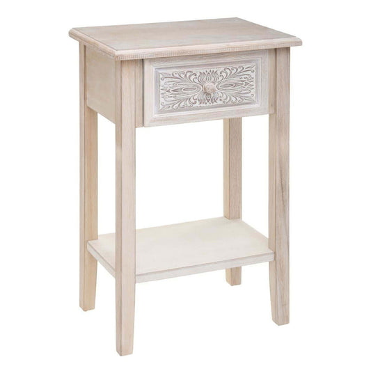 Wellhome Mesita Noche Decoración Color Blanco