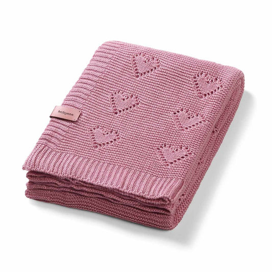 Babyono Manta Natural Para Bebé Corazones 100% Bambú | Suavidad Que Regula Y Protege_0