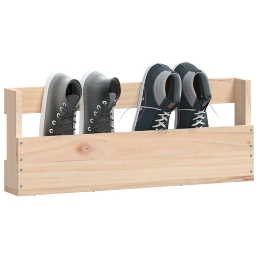 Estantes Para Zapatos De Pared 2 Uds Madera De Pino 59x9x23 Cm / Vetonek_0