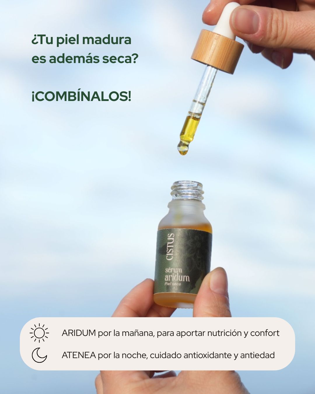 Sérum facial nutritivo, antiox y antiedad piel madura | Q10, Granada y Espino Amarillo | ATENEA 15 ml_4