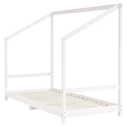 Vidaxl Estructura De Cama Para Niños Madera Pino Blanco 2x(90x200) Cm_3