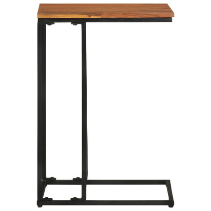 Mesa Auxiliar De Madera Maciza De Acacia 35x45x65 Cm_0