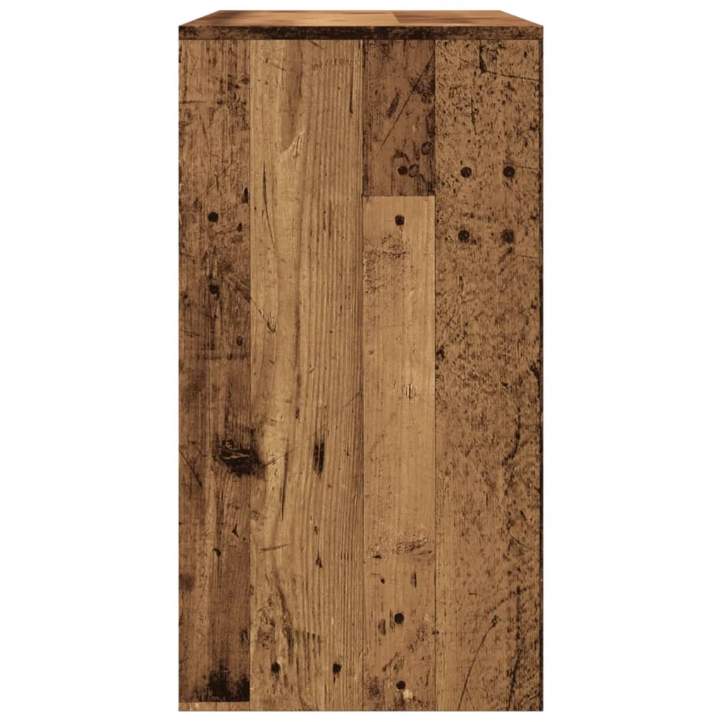 Mesa Consola Madera Ingeniería Madera Envejecida 89x41x76,5 Cm_4