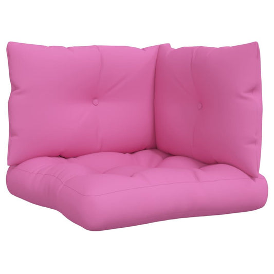 Vidaxl Cojines Para Palés 3 Piezas Tela Oxford Rosa_0