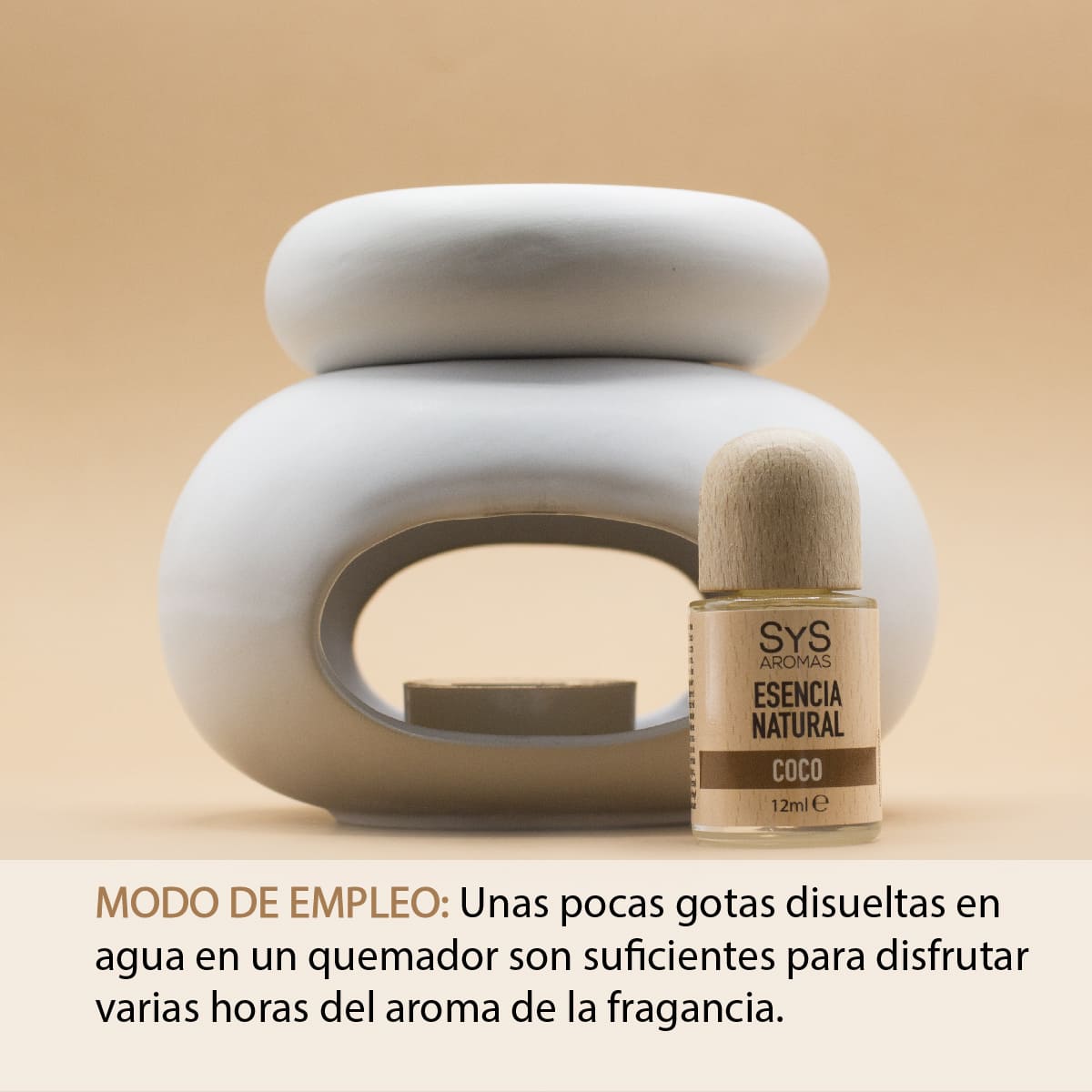 Esencia Natural Coco SYS Aromas 12 ml | Aroma Dulce y Afrutado | Para Quemadores y Humidificadores_1