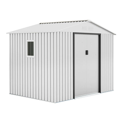 Caseta Metálica High Door Mallorca Blanco - Espacio Y Estilo - 2,77x2,12x1,91 M - Multicolor_0