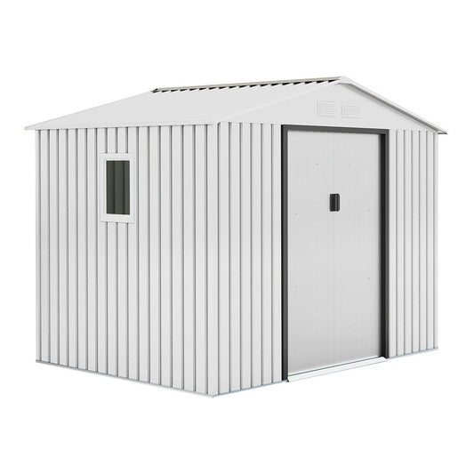 Caseta Metálica High Door Mallorca Blanco - Espacio Y Estilo 2,77x2,12x1,91 M / Multicolor_0