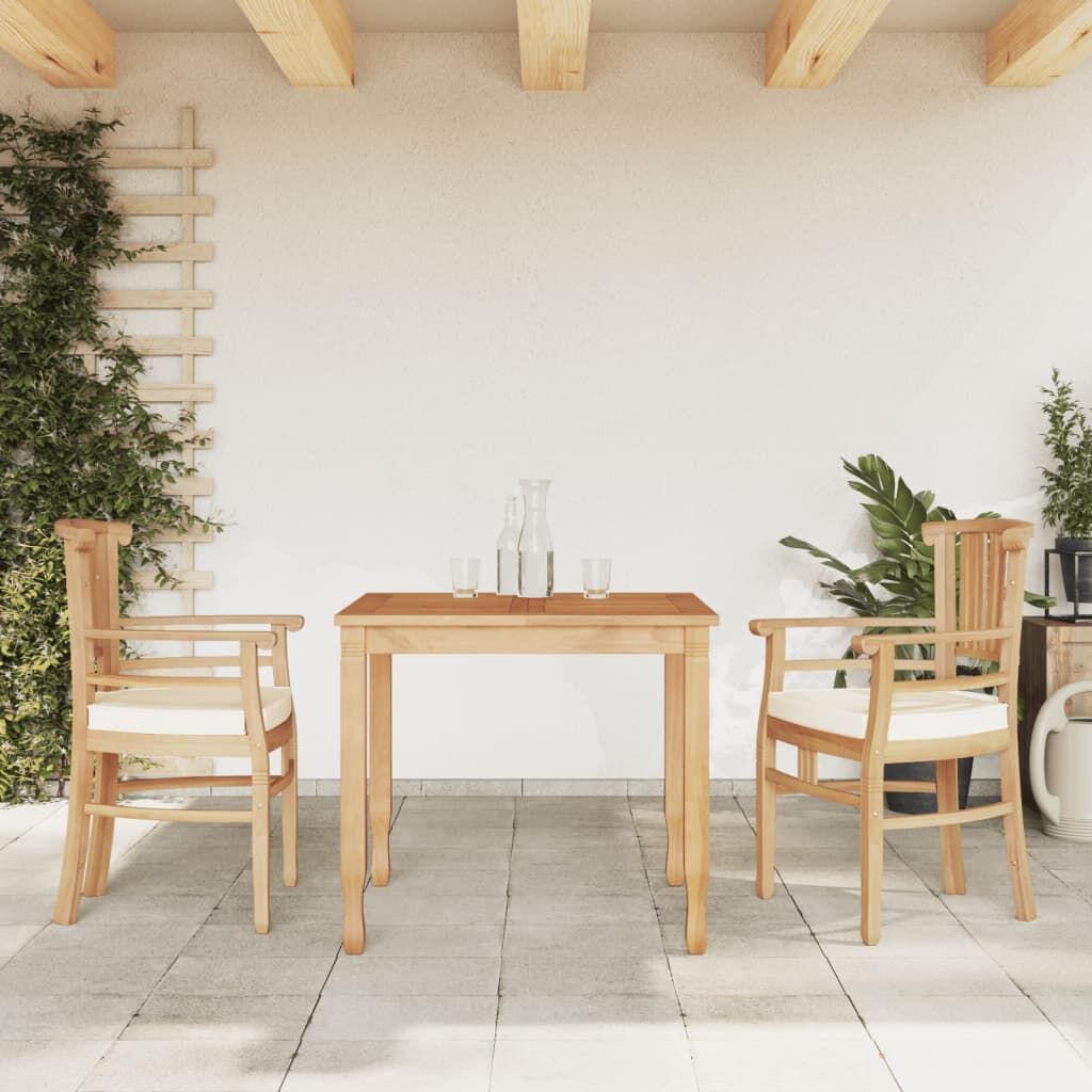 Vidaxl Juego De Comedor Para Jardín 3 Pzas Madera Maciza De Teca_1