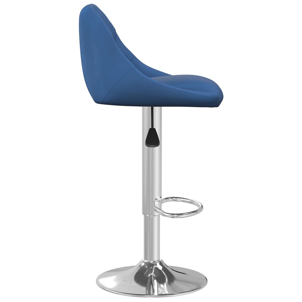 Taburete De Cocina De Terciopelo Azul_2