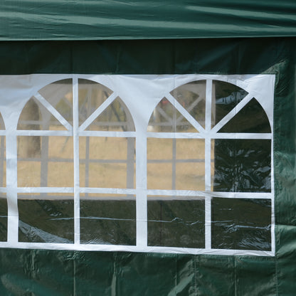 Outsunny Carpa Gazebo Con Paredes Desontables Ventanas Visibles Incluye Bolsa_3