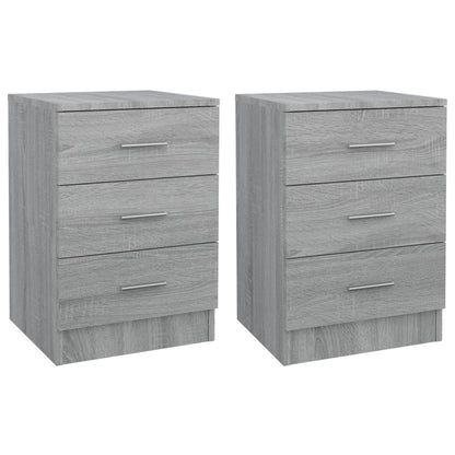 Mesitas De Noche 2 Uds Madera Gris Sonoma 38x35x56 Cm_0