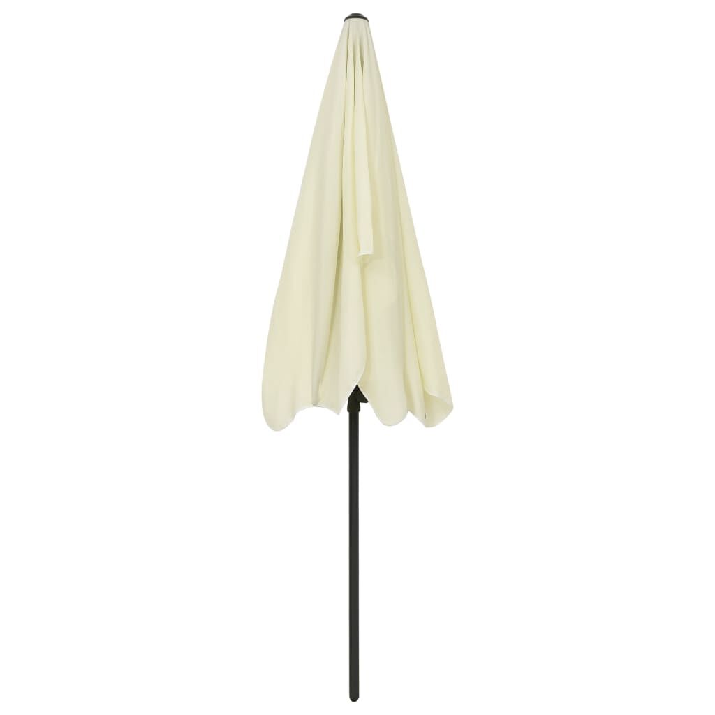 Vidaxl Sombrilla De Playa Amarillo Arena 200x125 Cm_4
