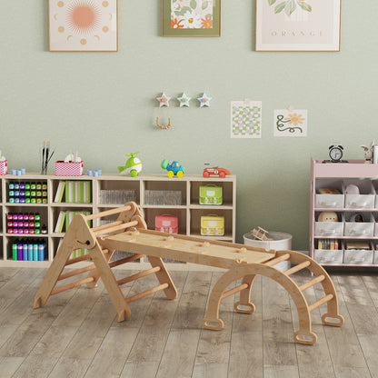 Aiyaplay 7 En 1 Triángulo De Escalada Montessori Con Arco Y Rampa 188x70 Cm_4