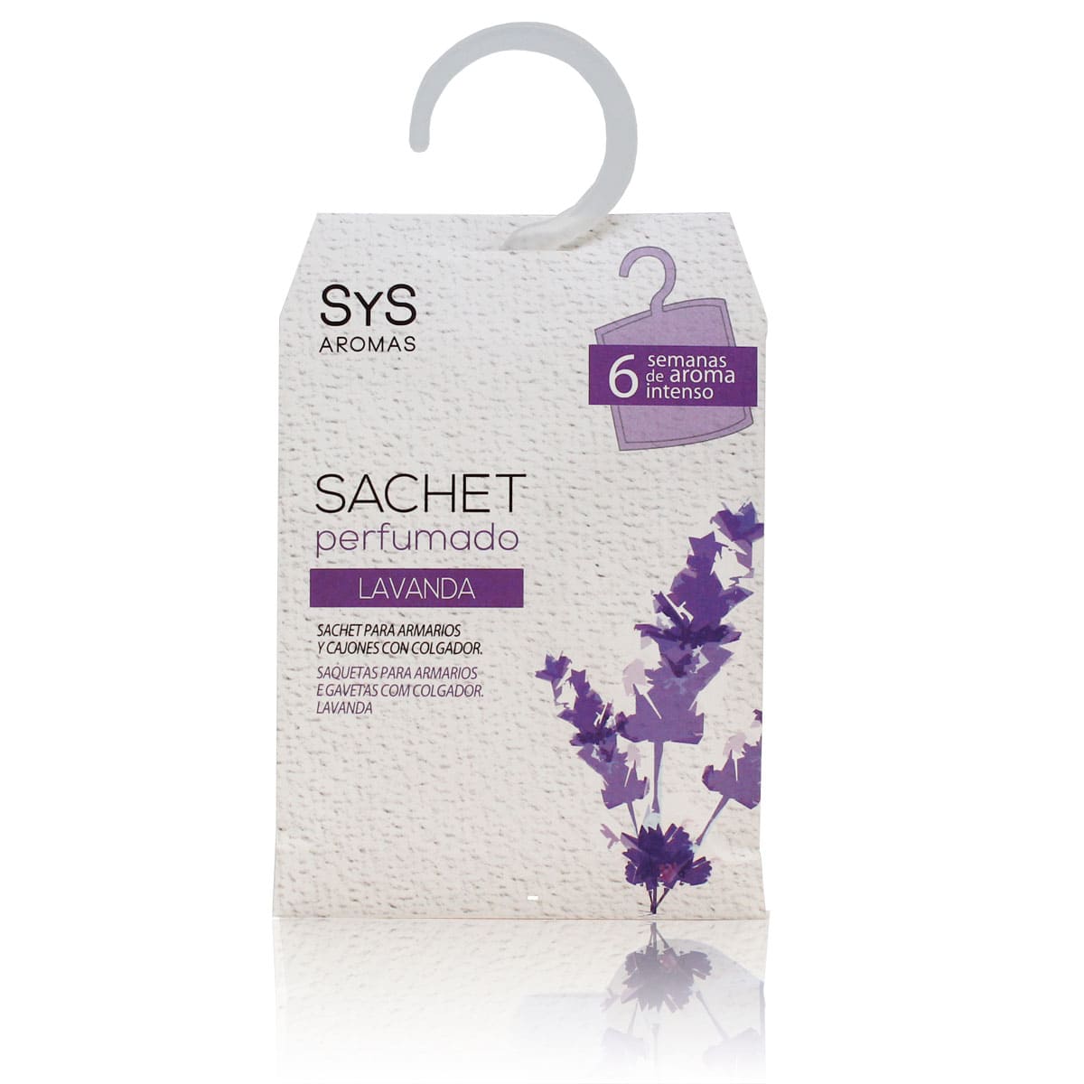Ambientador de Armario Sachet Perfumado Lavanda SYS Aromas 12 g | Floral y Agreste | Neutraliza Olores_0