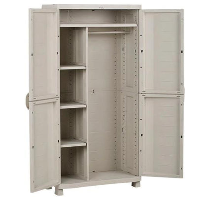 Armario Escobero 90 cm Space Saver Plastiken Beige