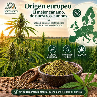 Proteína De Cáñamo Bio - 500g | Proteína Vegetal Ecológica Vegana Para Batidos Y Repostería, Sin Azúcares Añadidos_3