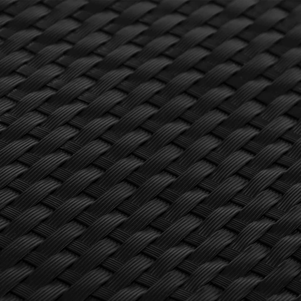 Toldo Para Balcón Ratán Sintético Negro 1000x80 Cm / Vetonek_5