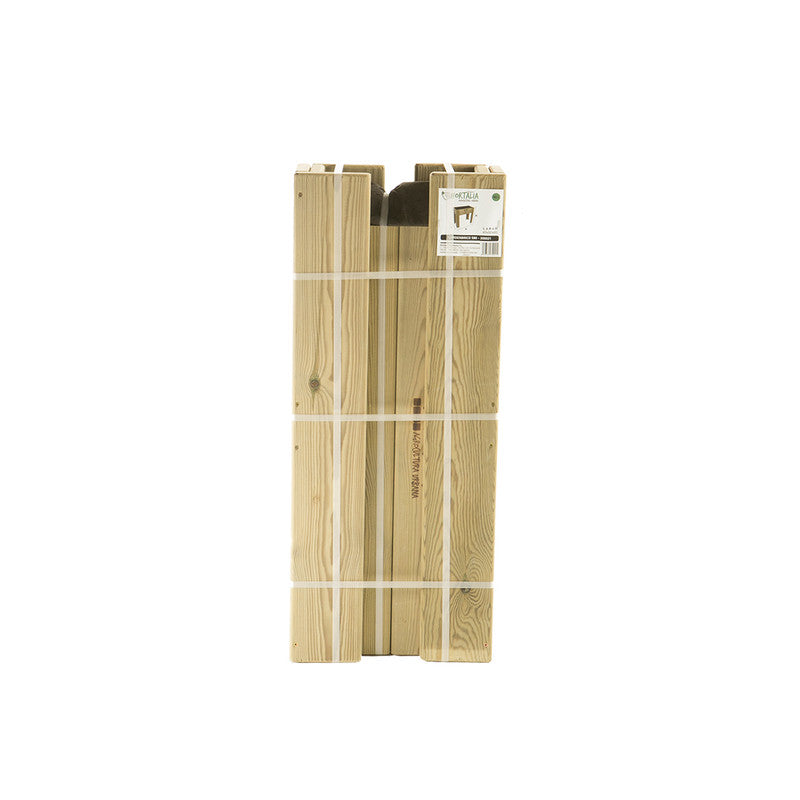 Mesa De Cultivo Elevada De Madera Tratada 80x40x40 Cm Gardenbrico S40 Hortalia_5