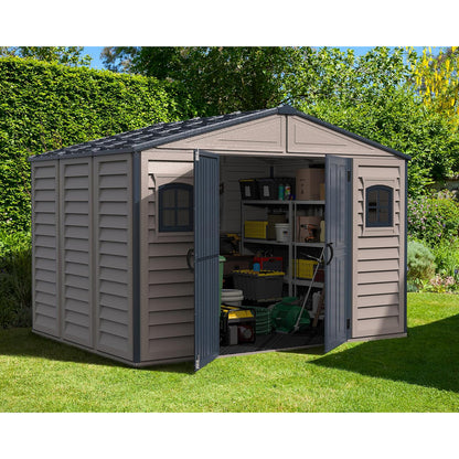 Caseta Jardín Woodbridge Plus 10.5×8 Pvc Gris Claro/oscuro_1