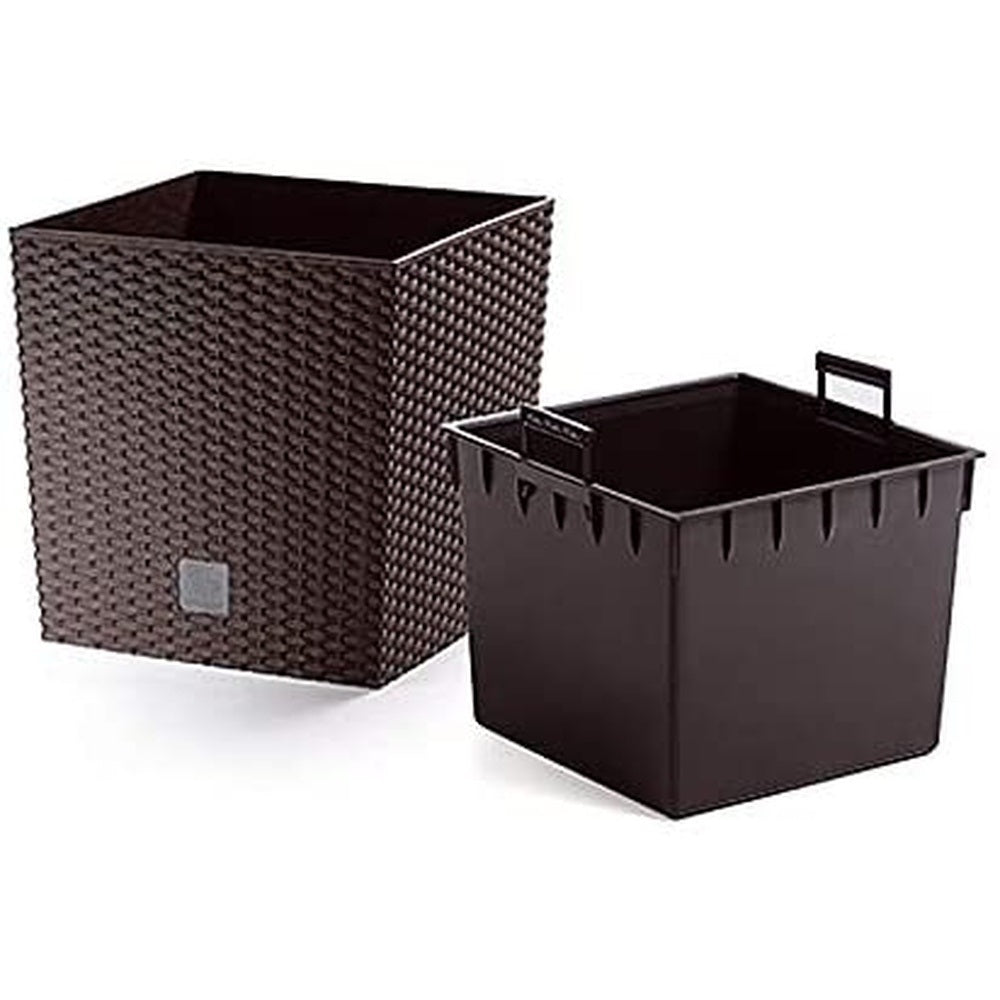 Maceta Rato 64 Litros Con Cubilete Para Plantar En Color Mocca 40 X 40 X 41 Cm._1