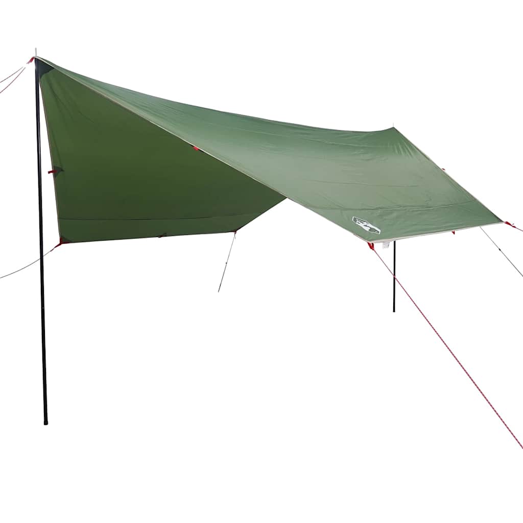 Lona De Camping Impermeable Verde 430x380x210 Cm_0