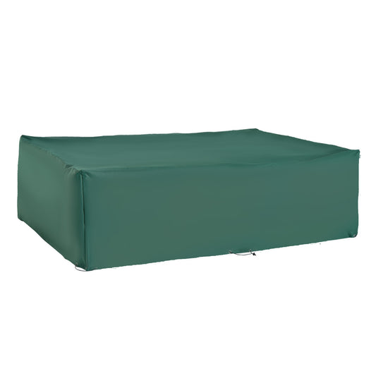 Outsunny Funda Para Muebles De Jardín Exterior Impermeable 222x155x67 Cm Verde_0