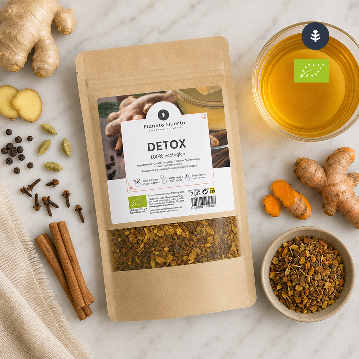Infusión Detox ECO Planeta Huerto 70g
