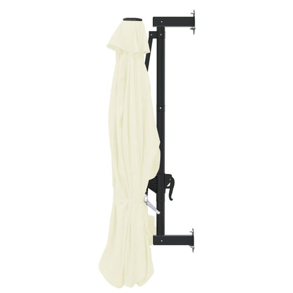 Vidaxl Sombrilla De Pared Con Barra De Metal Arena 300 Cm_4