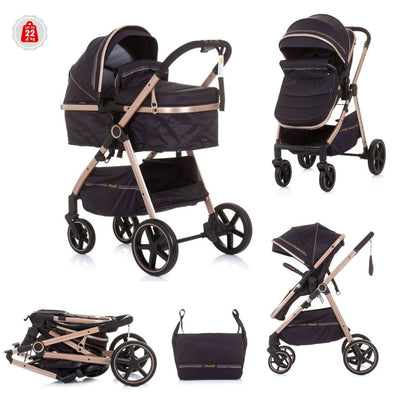 Carrito De Bebé Duo Convertible Misty Hasta 22 Kg Ebony_0