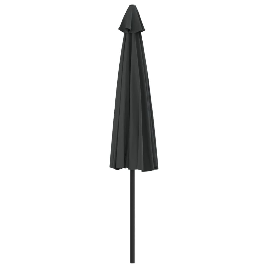 Vidaxl Sombrilla De Balcón Semicircular Palo Aluminio Gris 300x155 Cm_3