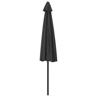 Vidaxl Sombrilla De Balcón Semicircular Palo Aluminio Gris 300x155 Cm_3