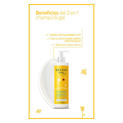 Champú & Gel de ducha Caléndula Weleda 400ml