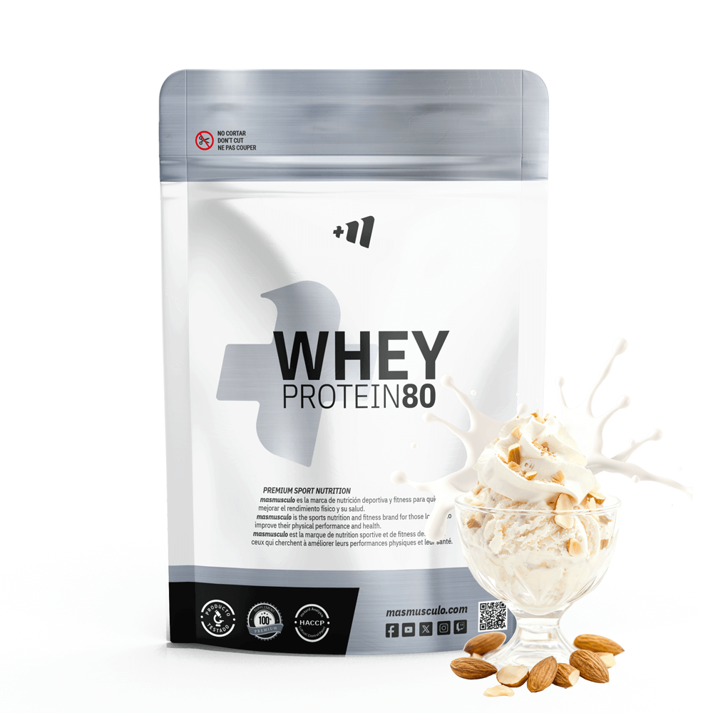 Whey Protein80 - 1kg - Nata Almendrada - Aumenta La Masa Muscular - Masmusculo_0