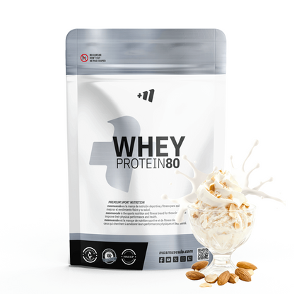 Whey Protein80 - 1kg - Nata Almendrada - Aumenta La Masa Muscular - Masmusculo_0