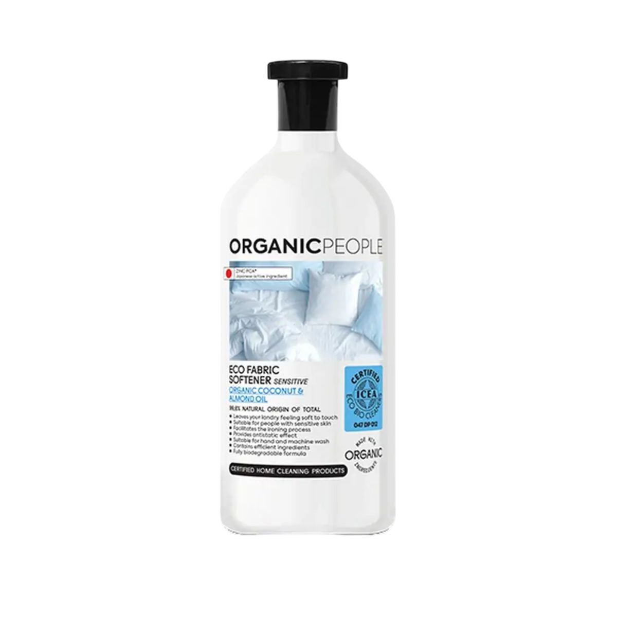 Suavizante de ropa ECO Aceite de Coco y Aceite de Almendras Orgánicos, Organic People, 1000 ml