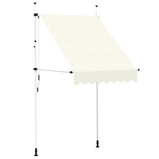 Toldo Retráctil De Operación Manual 150 Cm Crema_0