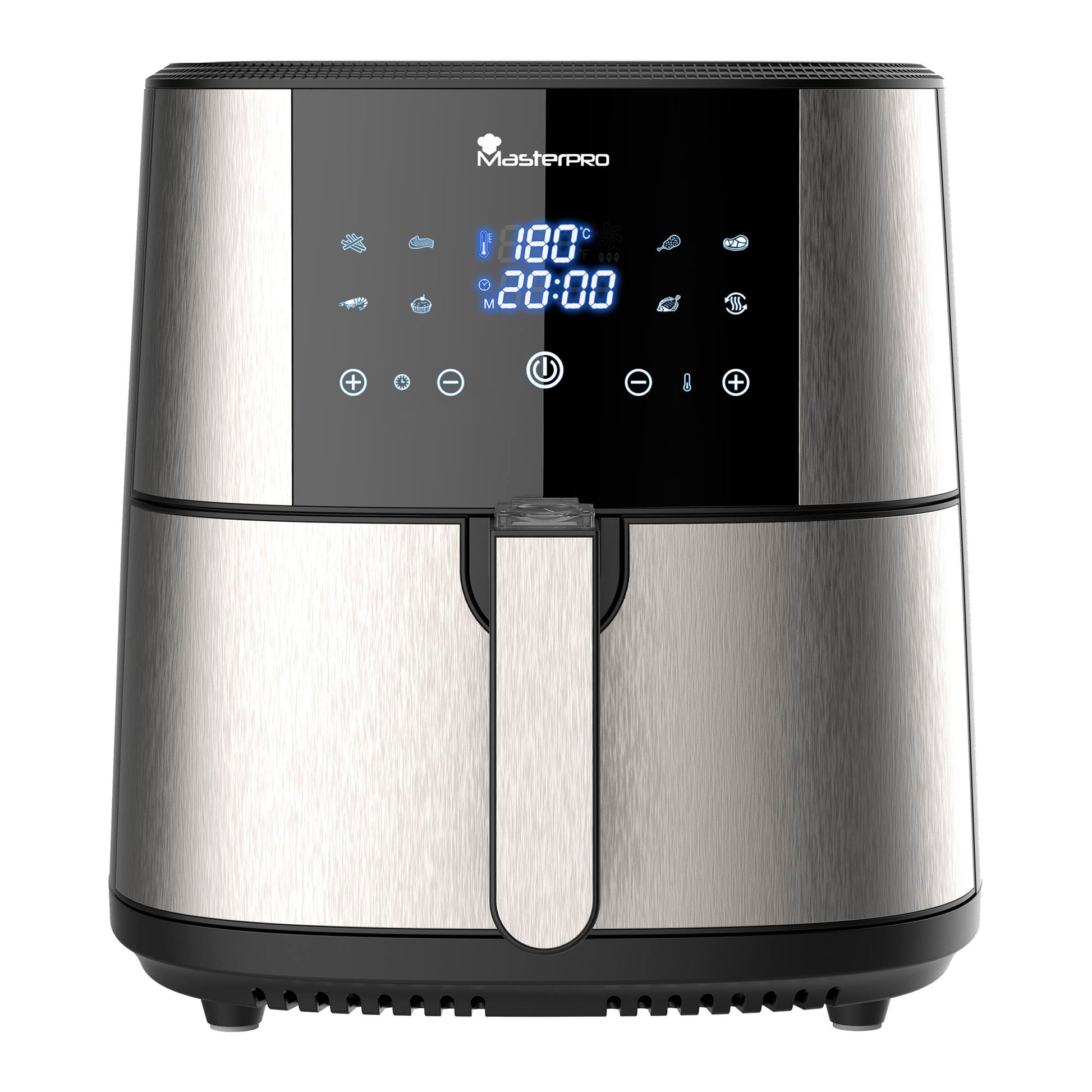 Freidora De Aire Sin Aceite Con Capacidad De 6l Y 1800w De Potencia Con Pantalla Led Táctil Con 8 Funciones_0