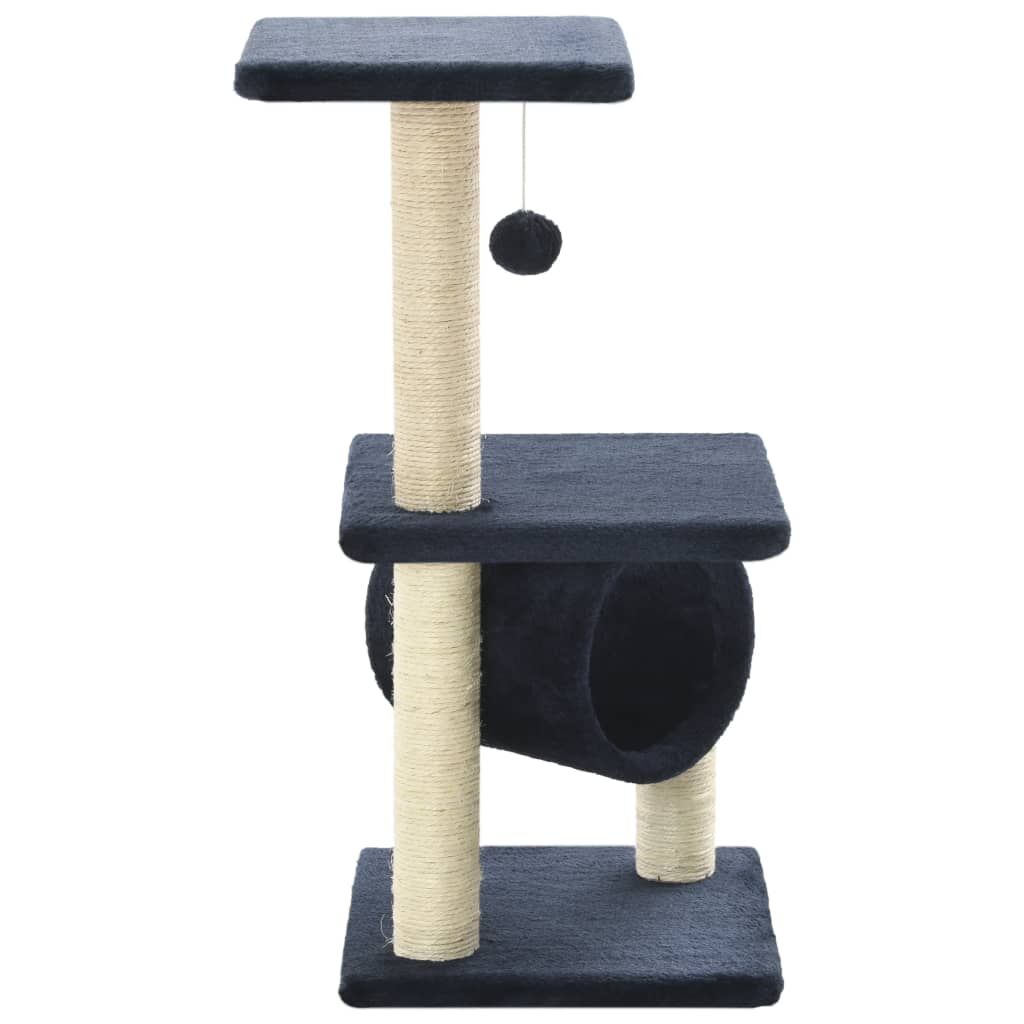 Vidaxl Rascador Para Gatos Con Poste De Sisal 65 Cm Azul Oscuro_2